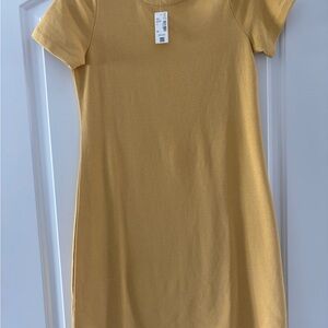 Indigo Rein Mustard Yellow Midi Dress